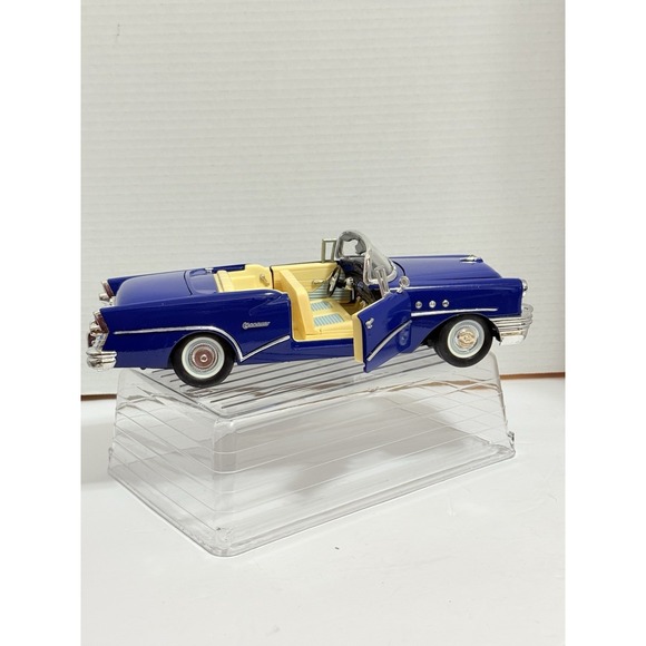 Mira 1955 Buick Century Convertible Car 1:18 Scale Plastic Model Car Blue Spain - Picture 3 of 16